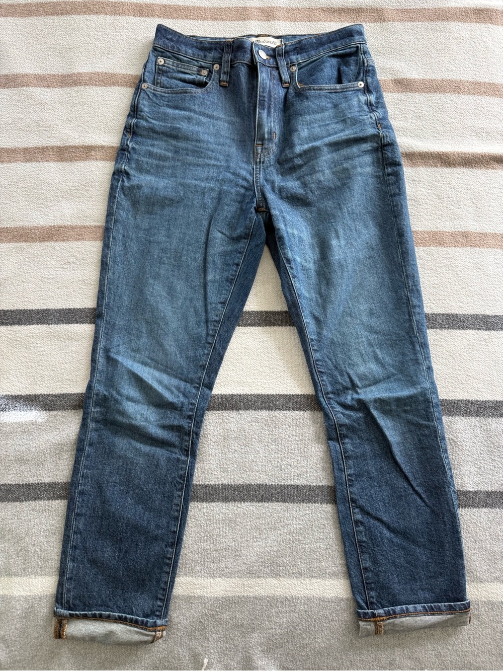 Madewell Slim Boyjean Medium Wash Boyfriend Jeans Size 25